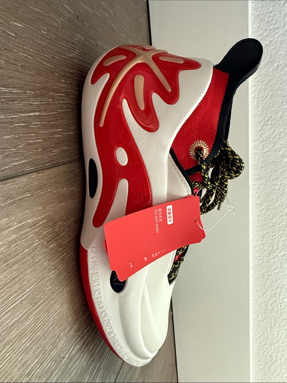 Way of Wade Red and White Sneakers- NEW WITH BOX and BAG and TAGS
